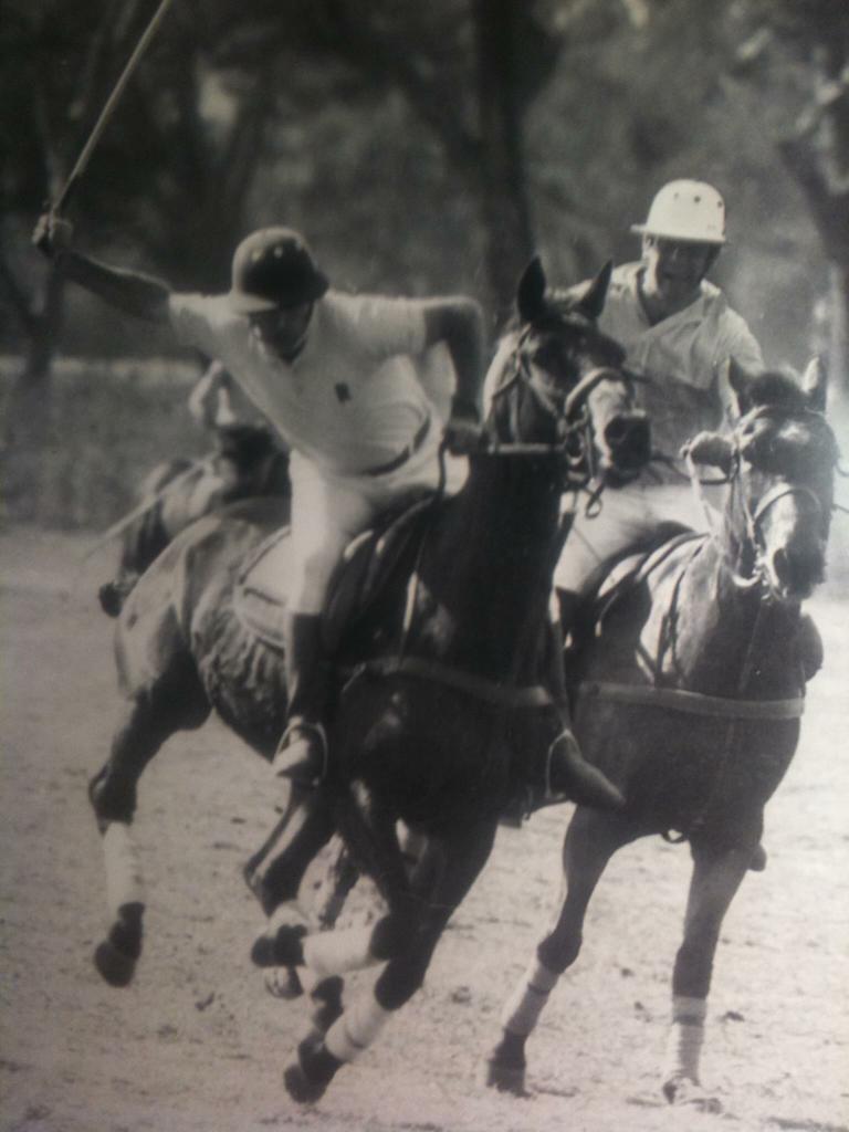 Leith Ryan playing polo